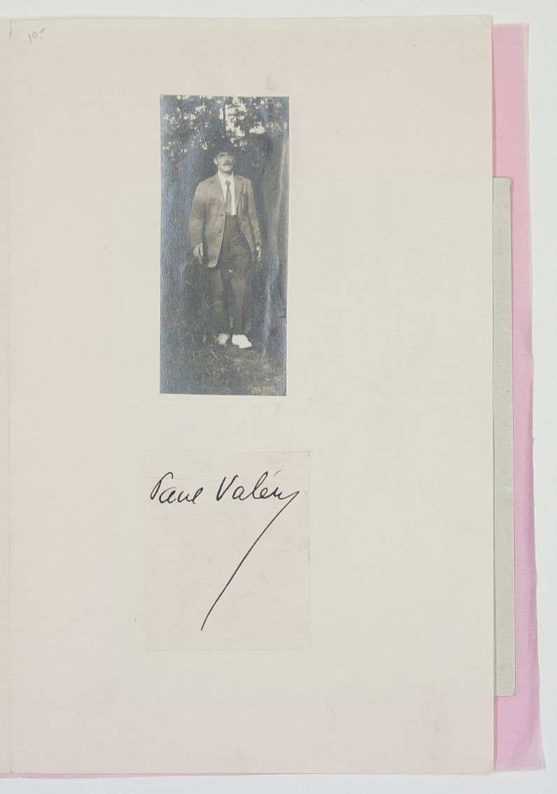 (Paul, 1871-1945, French Poet, Essayist and Philosopher) and his friend Julien Pierre MONOD (1879-1963, Banker and Bibliophile) — Sophie Dupré Autographs