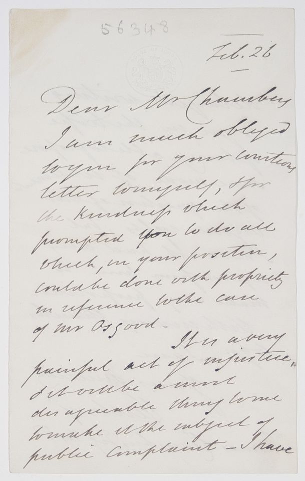 (Richard Bethell, 1800-1873, Lord Chancellor 1861-1865, from 1861 1st Baron) — Sophie Dupré Autographs