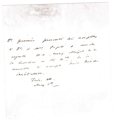 (James Amiraux, 1802-1872, Regius Professor of Divinity at Cambridge, 1850-1870, from 1864 Dean of Lincoln) — Sophie Dupré Autographs