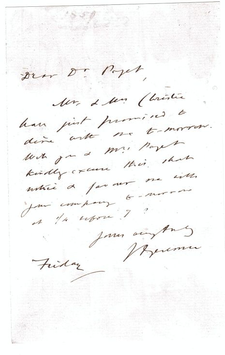(James Amiraux, 1802-1872, Regius Professor of Divinity at Cambridge, 1850-1870, from 1864 Dean of Lincoln) — Sophie Dupré Autographs