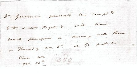 (James Amiraux, 1802-1872, Regius Professor of Divinity at Cambridge, 1850-1870, from 1864 Dean of Lincoln) — Sophie Dupré Autographs