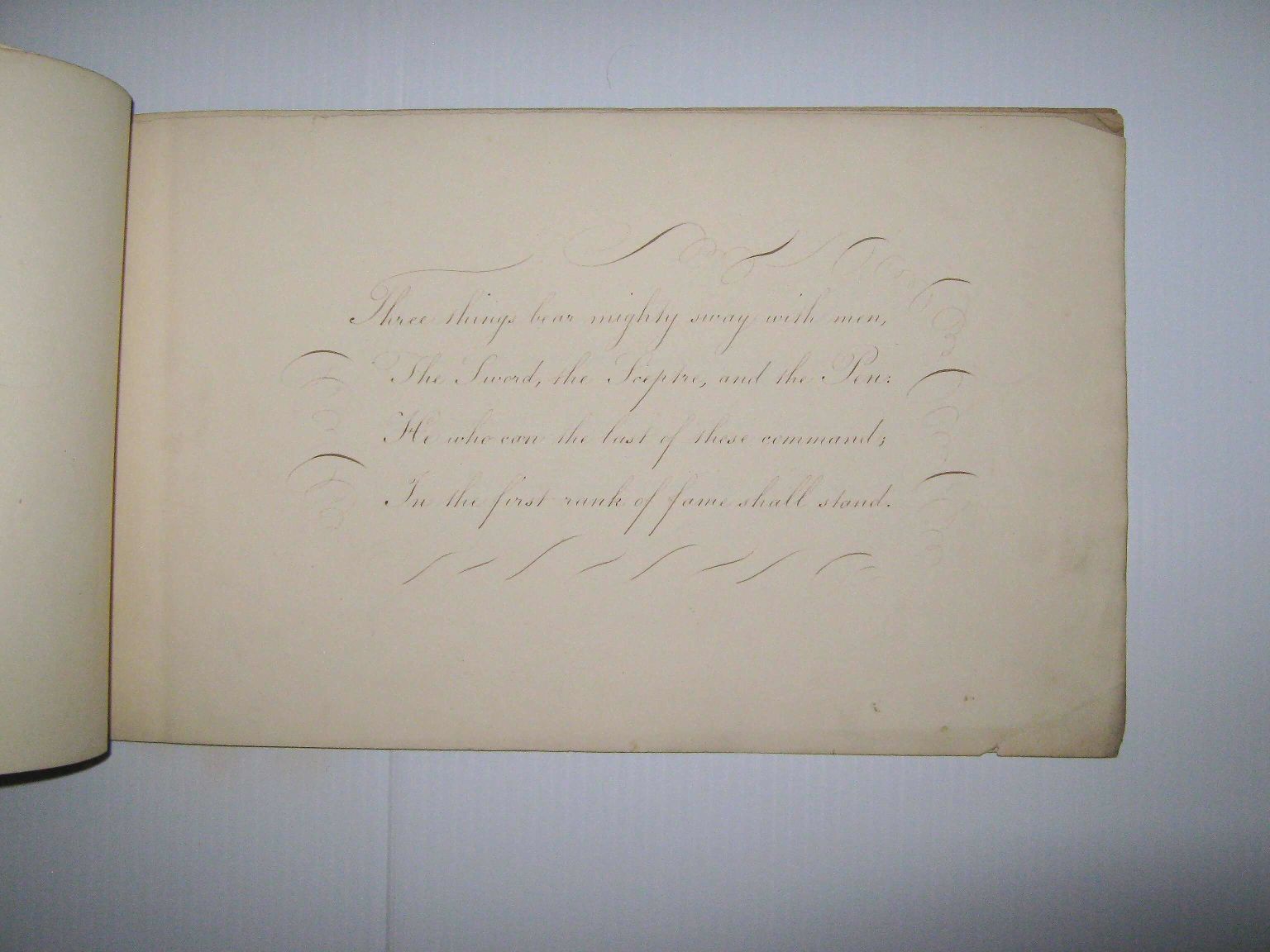 CALLIGRAPHIC MANUSCRIPT, CIRCA 1825 image 4