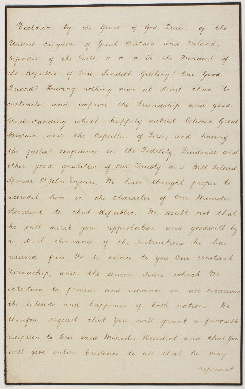 (1819-1901, Queen of Great Britain) — Sophie Dupré Autographs