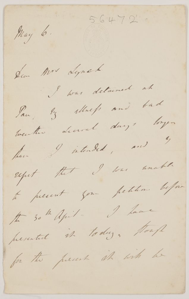 (Caledon George, 1803-1886, Conservative M.P. for Buckinghamshire, 1839-1874) — Sophie Dupré Autographs