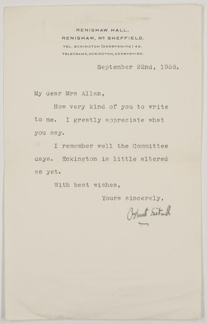 (Sir Osbert, 1892-1969, Writer) — Sophie Dupré Autographs