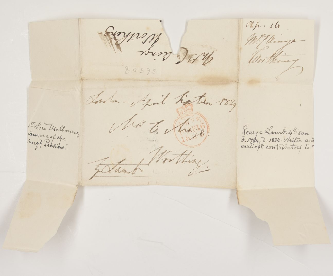(Hon. George, 1784-1834, Politician and Writer) — Sophie Dupré Autographs