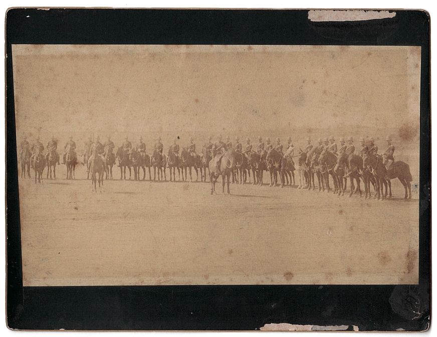 Large Group Cabinet Photograph of a Troop of Cavalry, — Sophie Dupré Autographs