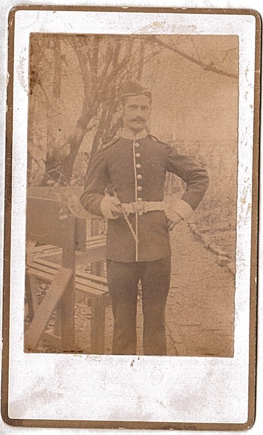 Portrait carte-de-visite Photograph of a Non-Commissioned Officer in Dress Uniform, — Sophie Dupré Autographs