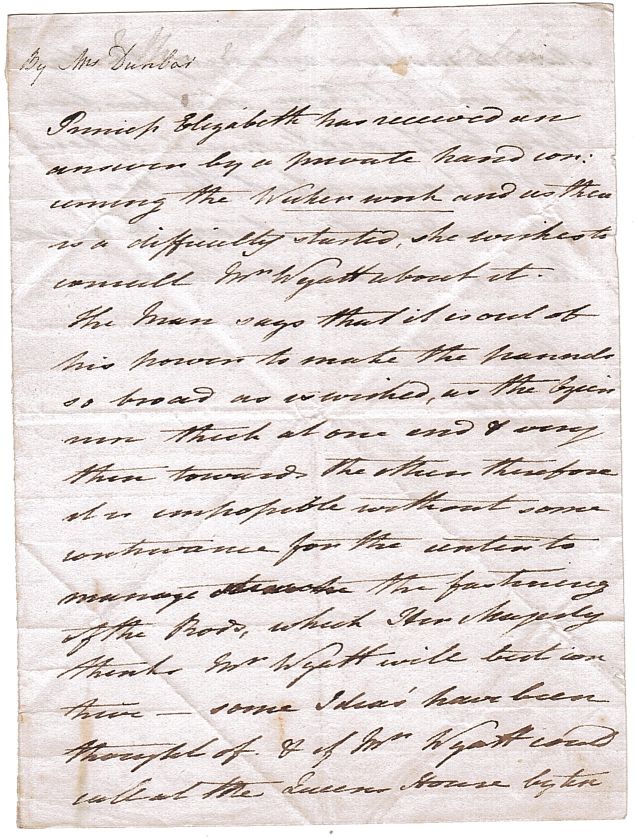 (Princess, 1770-1840, daughter of George III, wife (1818) of Friedrich VI, Landgrave of Hesse-Homburg) — Sophie Dupré Autographs
