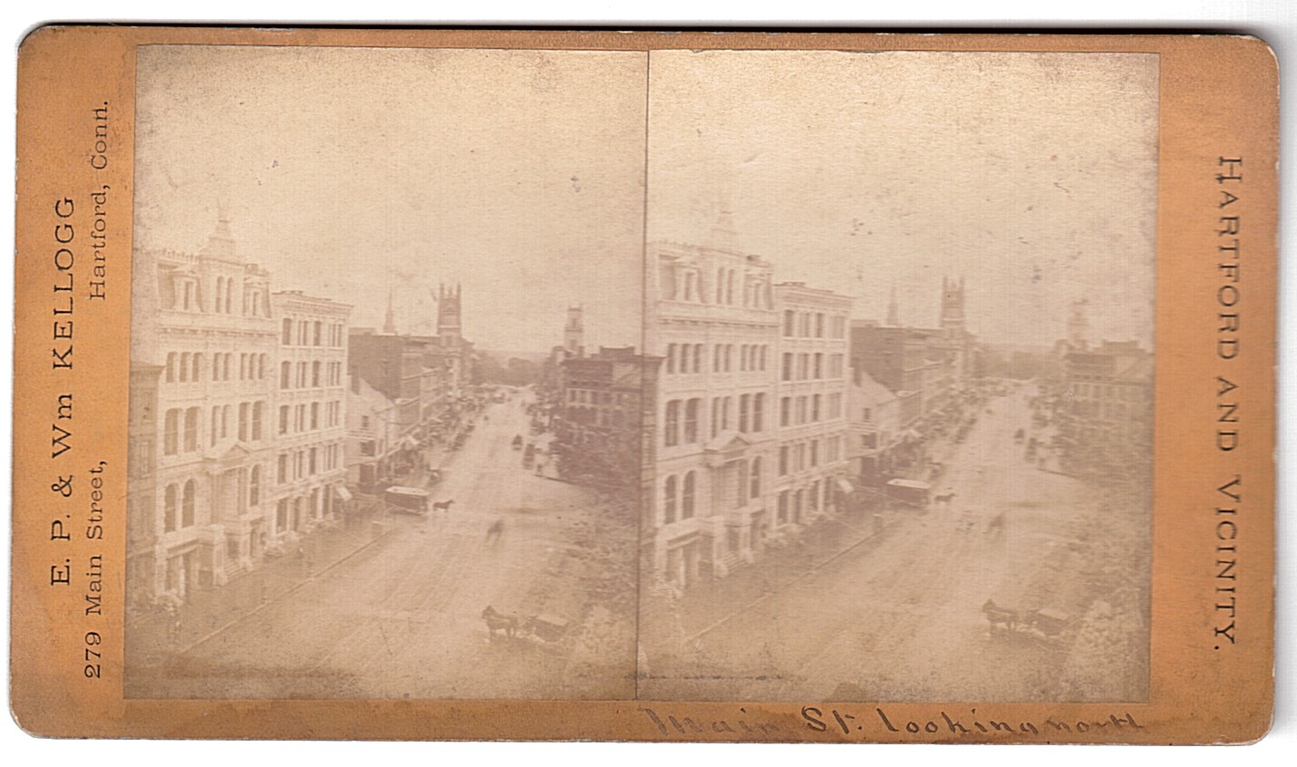 Stereoscopic Slide of Main Street by E.P. and Wm. Kellogg — Sophie Dupré Autographs