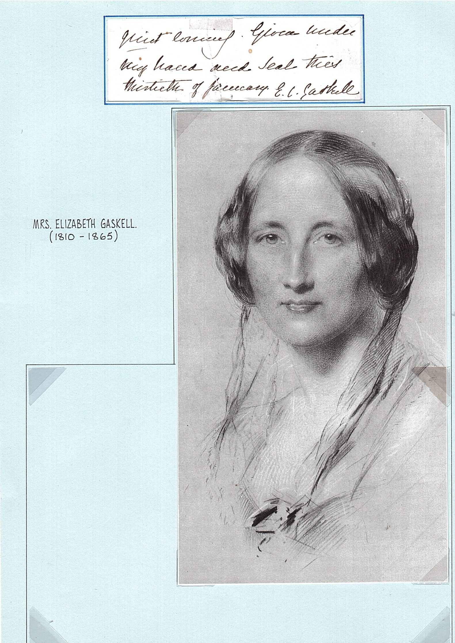 (Elizabeth Cleghorn, 1810-1865, Novelist, Author of 'Cranford') — Sophie Dupré Autographs
