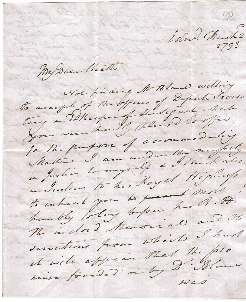(Hon. Henry, 1746-1817, Scottish Lawyer and Wit, Lord Advocate, 1783 and 1806-1807) — Sophie Dupré Autographs