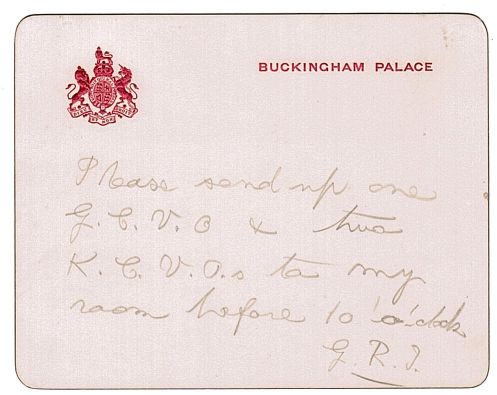 (1865-1936, King of Great Britain) — Sophie Dupré Autographs