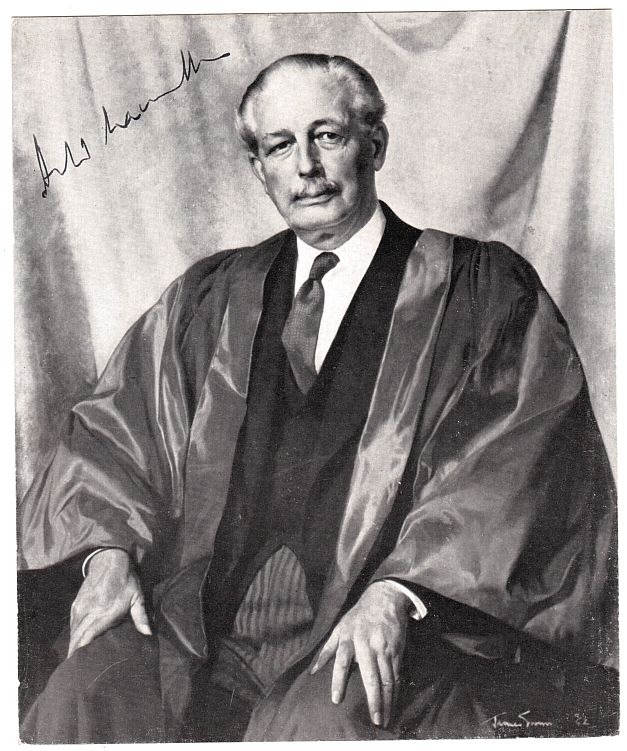 (Harold, 1894-1986, Prime Minister, from 1984 1st Earl of Stockton) — Sophie Dupré Autographs