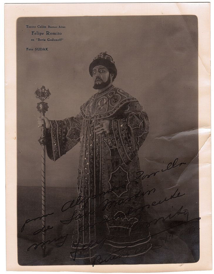 (Felipe, 1893-1962, Argentinian Bass-Baritone) — Sophie Dupré Autographs