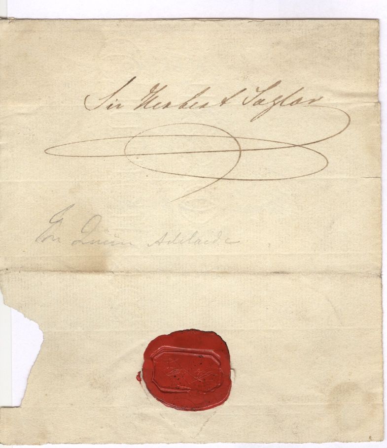(of Saxe-Meiningen, 1792-1849, Queen of William IV, Adelaide, Australia is named after her) — Sophie Dupré Autographs