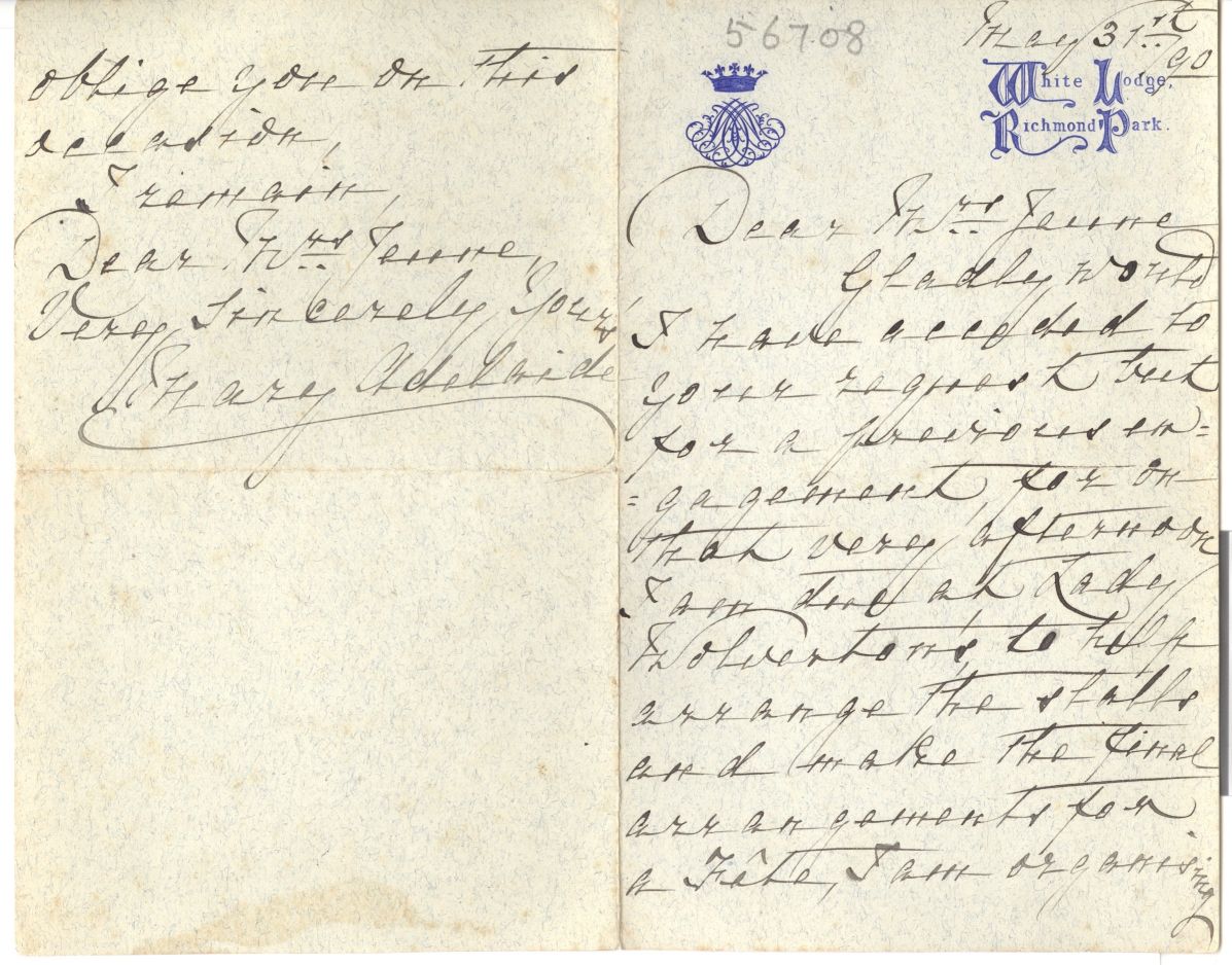 (Duchess of Teck, 1833-1897, Queen Mary's Mother) — Sophie Dupré Autographs