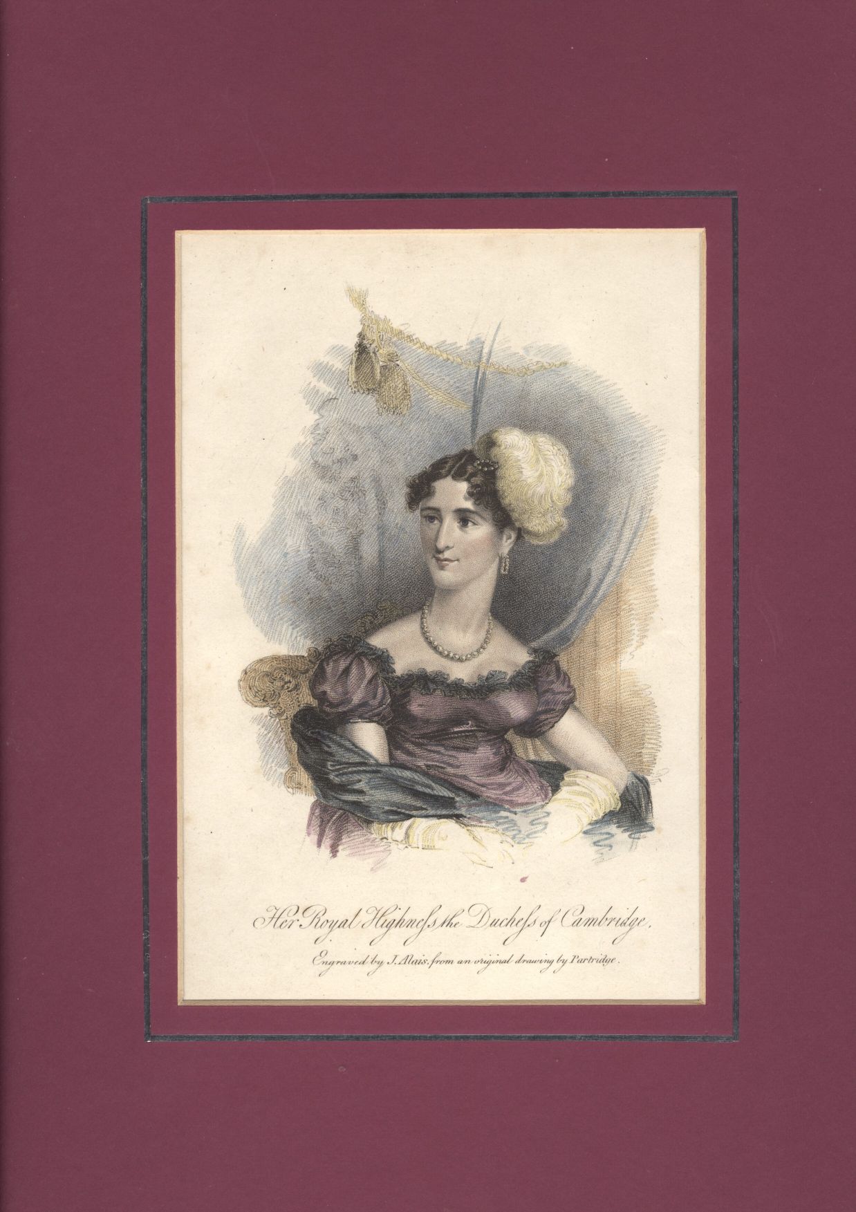 (Princess of Hesse-Cassel, 1797-1889, wife of the 1st Duke of Cambridge)] — Sophie Dupré Autographs