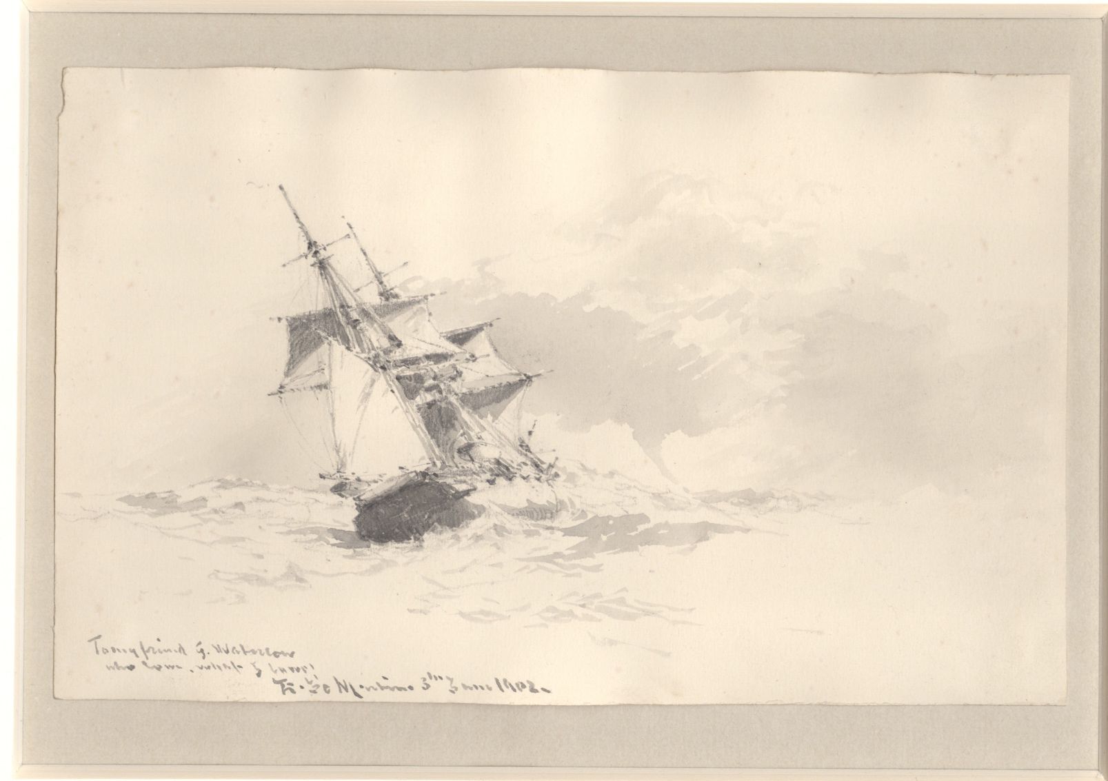 (Edoardo Federico, 1838-1912, Italian Artist, Marine Painter in Ordinary to Queen Victoria) — Sophie Dupré Autographs