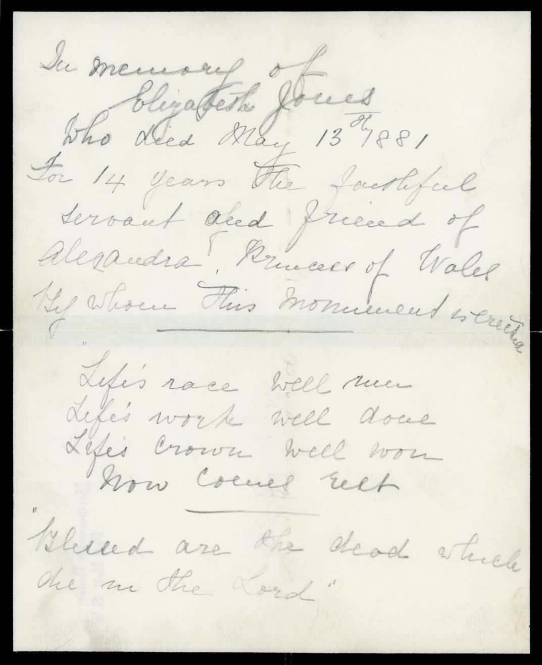 (of Denmark, 1844-1925, Queen of Edward VII) — Sophie Dupré Autographs
