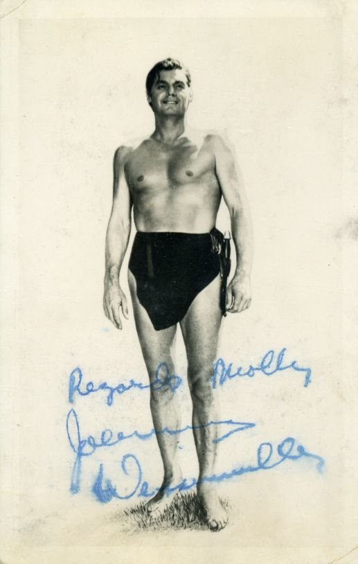 (Johnny, 1904-1984, American Olympic Swimmer and Actor, original 'Tarzan') — Sophie Dupré Autographs